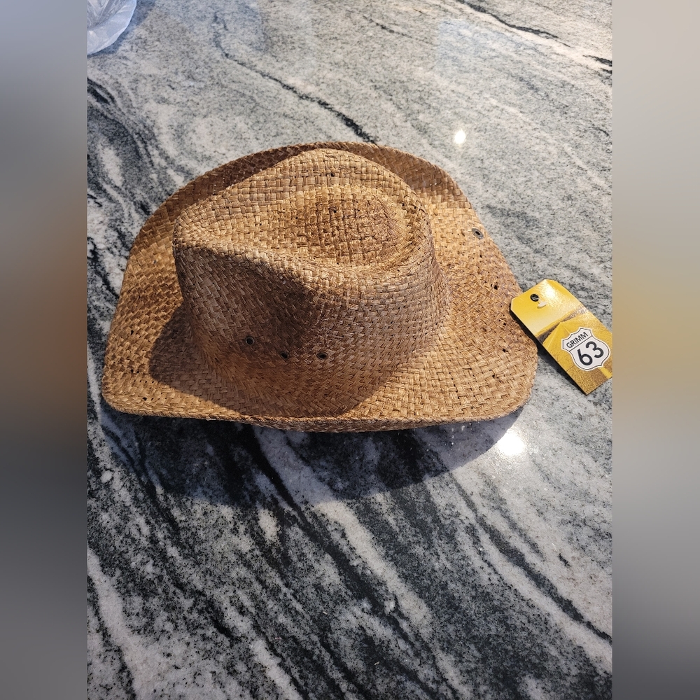 NWT Peter Grimm Burnished Straw Cowboy Hat